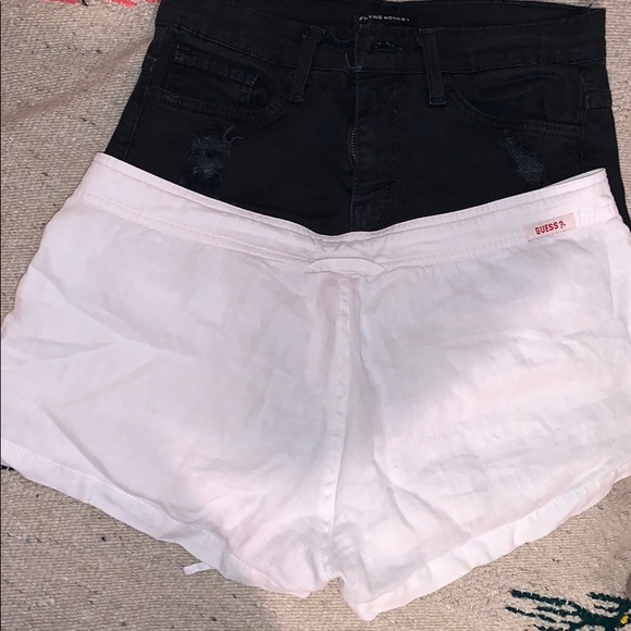 Guess shorts size 26 and one extra black short - Picture 2 of 2